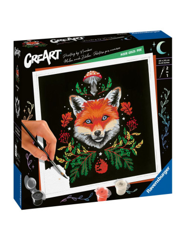 RVSPBN23511,Ravensburger - CreArt pictura pe numere pentru adulti editie Pixie Cold vulpe