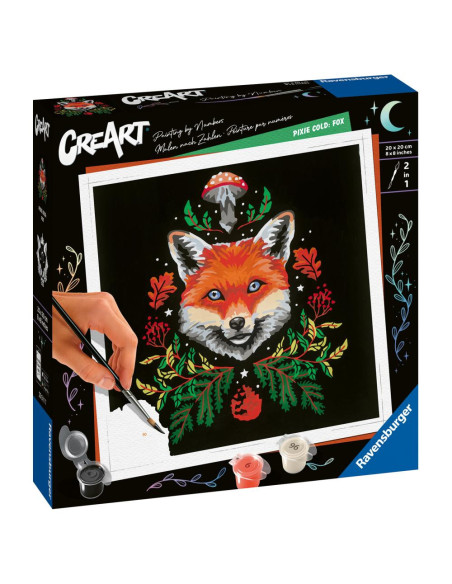 RVSPBN23511,Ravensburger - CreArt pictura pe numere pentru adulti editie Pixie Cold vulpe