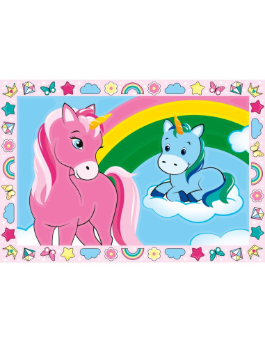 RVSPBN23699,Ravensburger - CreArt pictura pe numere pentru copii 2 sabloane unicorni veseli