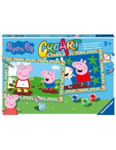RVSPBN23570,Ravensburger - CreArt pictura pe numere pentru copii 2 sabloane Peppa Pig 2