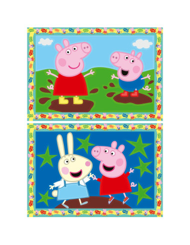 RVSPBN23570,Ravensburger - CreArt pictura pe numere pentru copii 2 sabloane Peppa Pig