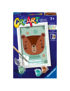 RVSPBN23603,Ravensburger - CreArt pictura pe numere pentru copii ursulet dragut