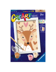 RVSPBN23606,Ravensburger - CreArt pictura pe numere pentru copii cerb dragut