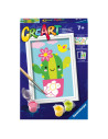 RVSPBN23660,Ravensburger - CreArt pictura pe numere pentru copii cactus in ghiveci