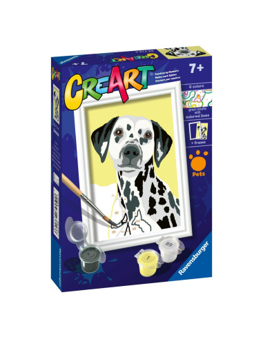 RVSPBN23716,Ravensburger - CreArt pictura pe numere pentru copii caine dalmatian