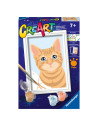 RVSPBN23717,Ravensburger - CreArt pictura pe numere pentru copii pisicuta portocalie