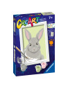 RVSPBN23718,Ravensburger - CreArt pictura pe numere pentru copii iepuras gri