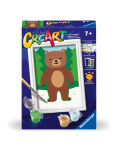 RVSPBN23968,Ravensburger - CreArt pictura pe numere pentru copii urs salbatic