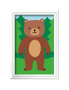 RVSPBN23968,Ravensburger - CreArt pictura pe numere pentru copii urs salbatic