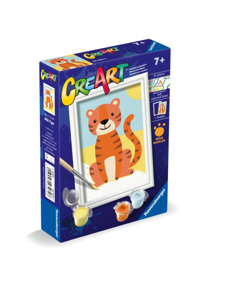 RVSPBN23969,Ravensburger - CreArt pictura pe numere pentru copii tigru salbatic