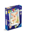 RVSPBN23970,Ravensburger - CreArt pictura pe numere pentru copii porcusor dragut
