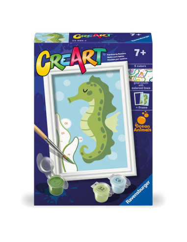 RVSPBN23880,Ravensburger - CreArt pictura pe numere pentru copii calut de mare prietenos