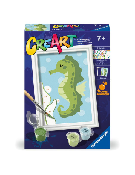 RVSPBN23880,Ravensburger - CreArt pictura pe numere pentru copii calut de mare prietenos