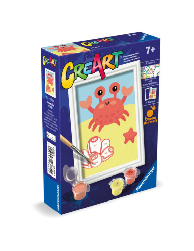 RVSPBN23881,Ravensburger - CreArt pictura pe numere pentru copii crab prietenos