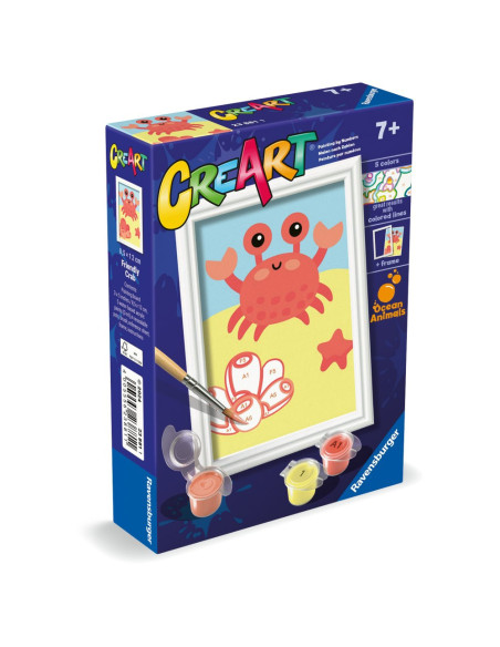 RVSPBN23881,Ravensburger - CreArt pictura pe numere pentru copii crab prietenos