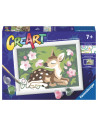 RVSPBN20178,Ravensburger - CreArt pictura pe numere pentru copii pui de caprioara si flori