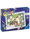 RVSPBN20178,Ravensburger - CreArt pictura pe numere pentru copii pui de caprioara si flori