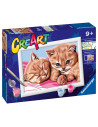 RVSPBN23562,Ravensburger - CreArt pictura pe numere pentru copii pisicute prietene