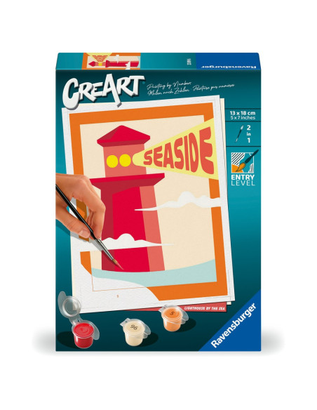 RVSPBN23899,Ravensburger - CreArt pictura pe numere pentru copii far pe plaja