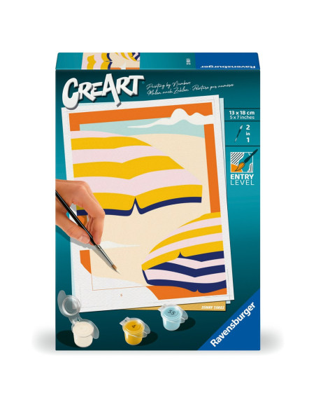 RVSPBN23900,Ravensburger - CreArt pictura pe numere pentru copii timpuri insorite