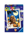 RVSPBN23711,Ravensburger - CreArt pictura pe numere pentru copii bufnita care straluceste in intuneric