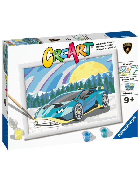 RVSPBN23664,Ravensburger - CreArt pictura pe numere pentru copii Lamborghini