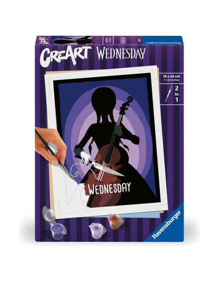 RVSPBN23889,Ravensburger - CreArt pictura pe numere pentru copii Wednesday