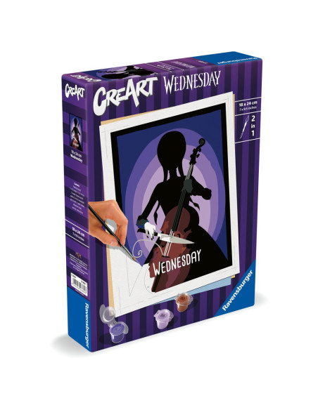 RVSPBN23889,Ravensburger - CreArt pictura pe numere pentru copii Wednesday