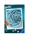 RVSPBN23610,Ravensburger - CreArt pictura pe numere pentru adulti planta suculenta albastra