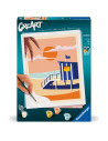 RVSPBN23896,Ravensburger - CreArt pictura pe numere pentru adulti cabana pe plaja
