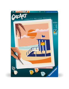 RVSPBN23896,Ravensburger - CreArt pictura pe numere pentru adulti cabana pe plaja 2
