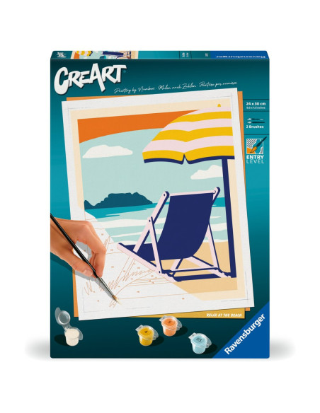 RVSPBN23897,Ravensburger - CreArt pictura pe numere pentru adulti relaxare la plaja