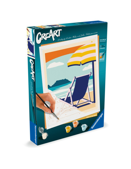 RVSPBN23897,Ravensburger - CreArt pictura pe numere pentru adulti relaxare la plaja