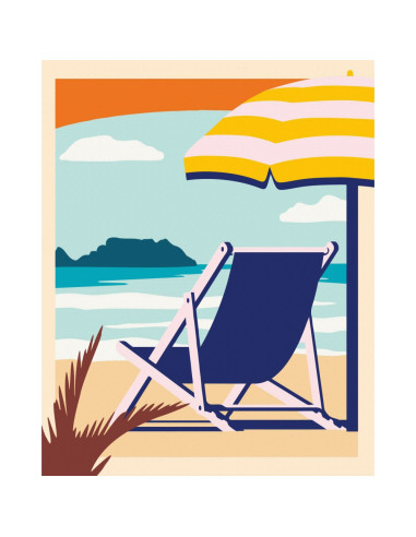 RVSPBN23897,Ravensburger - CreArt pictura pe numere pentru adulti relaxare la plaja