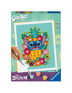 RVSPBN23933,Ravensburger - CreArt pictura pe numere pentru adulti Disney Stitch floral