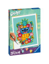 RVSPBN23933,Ravensburger - CreArt pictura pe numere pentru adulti Disney Stitch floral