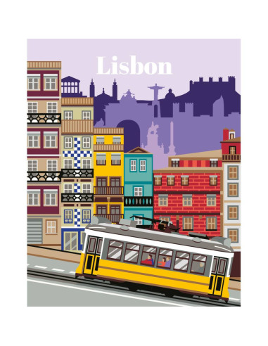 RVSPBN25522,Ravensburger - CreArt pictura pe numere pentru adulti Lisabona