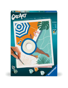 RVSPBN25523,Ravensburger - CreArt pictura pe numere pentru adulti momente de relaxare la piscina 2