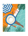 RVSPBN25523,Ravensburger - CreArt pictura pe numere pentru adulti momente de relaxare la piscina