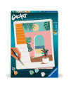 RVSPBN25524,Ravensburger - CreArt pictura pe numere pentru adulti vibe de vacanta
