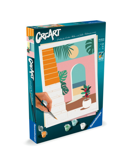 RVSPBN25524,Ravensburger - CreArt pictura pe numere pentru adulti vibe de vacanta