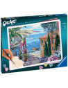 RVSPBN20218,Ravensburger - CreArt pictura pe numere pentru adulti peisaj mediteranean