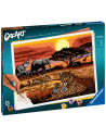 RVSPBN23548,Ravensburger - CreArt pictura pe numere pentru adulti peisaj din savana