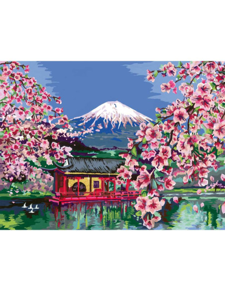 RVSPBN20177,Ravensburger - CreArt pictura pe numere pentru adulti flori de cires japonez