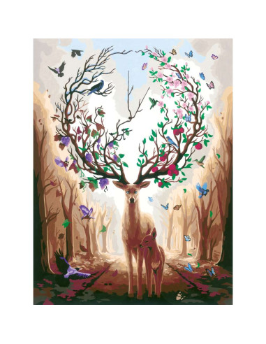 RVSPBN20273,Ravensburger - CreArt pictura pe numere pentru adulti cerb magic