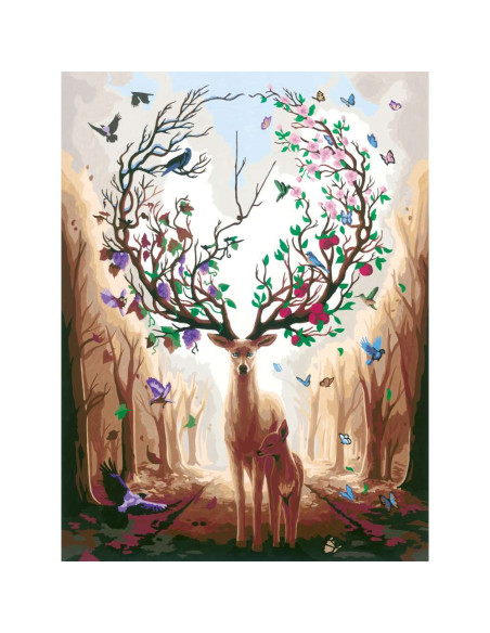 RVSPBN20273,Ravensburger - CreArt pictura pe numere pentru adulti cerb magic