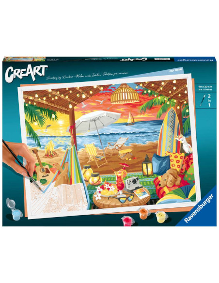RVSPBN20276,Ravensburger - CreArt pictura pe numere pentru adulti cabana cozy