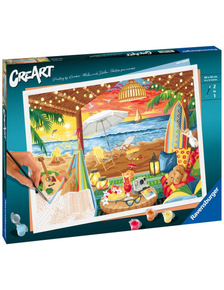 RVSPBN20276,Ravensburger - CreArt pictura pe numere pentru adulti cabana cozy