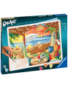 RVSPBN20276,Ravensburger - CreArt pictura pe numere pentru adulti cabana cozy