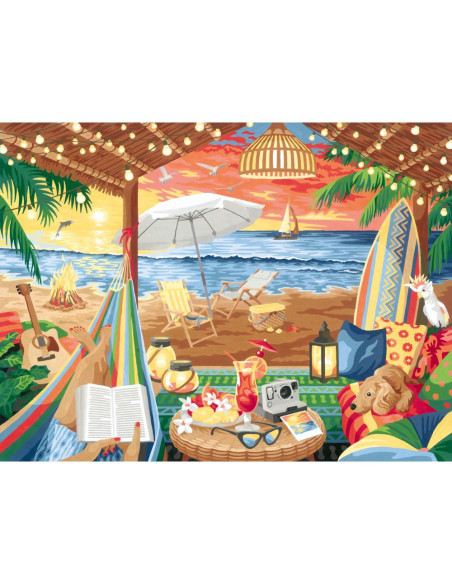 RVSPBN20276,Ravensburger - CreArt pictura pe numere pentru adulti cabana cozy